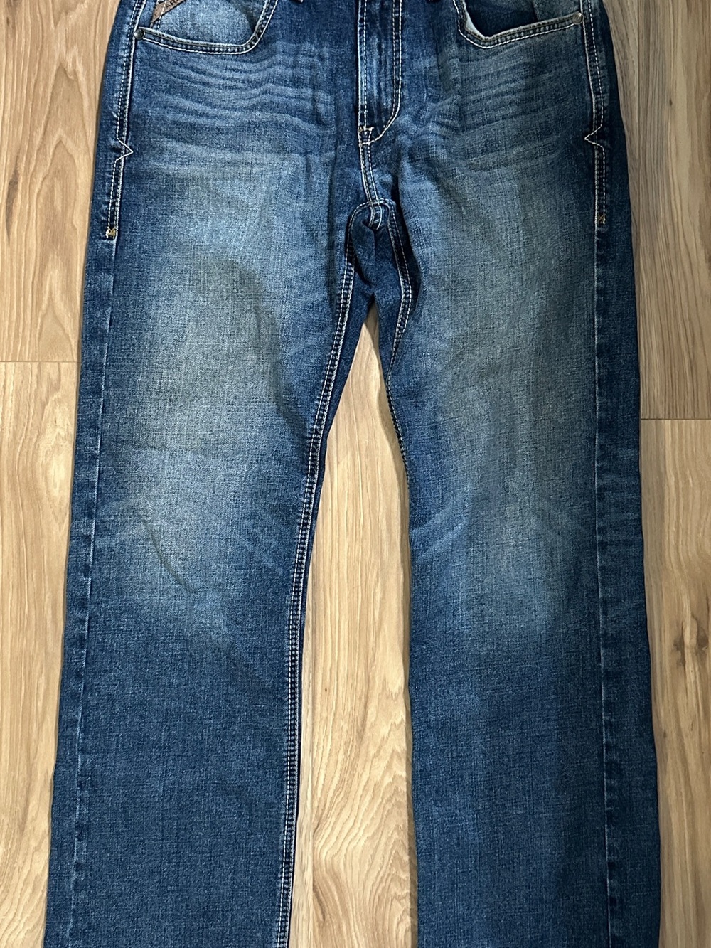 Ariat Men's Straight Leg Medium Blue Denim Jeans M5 Size 33/32 Perfect